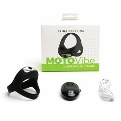 665 Penis Toys Sport Fucker Motovibe Sling Cockring W-remote - Black