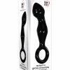 Anal Toys Adam & Eve Adam's Glass Prostate Massager - Black