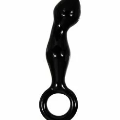 Anal Toys Adam & Eve Adam's Glass Prostate Massager - Black