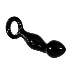 Anal Toys Adam & Eve Adam's Glass Prostate Massager - Black
