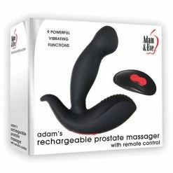 Anal Toys Adam & Eve Adam's Prostate Massager With Remote - Black