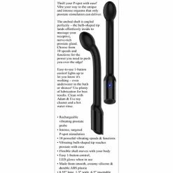 Adam & Eve Adam's Rechargeable Prostate Probe - Black