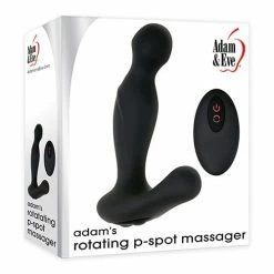 Adam & Eve Adam's Rotating P Spot Massager - Black