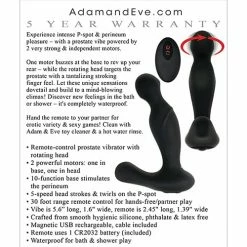 Adam & Eve Adam's Rotating P Spot Massager - Black