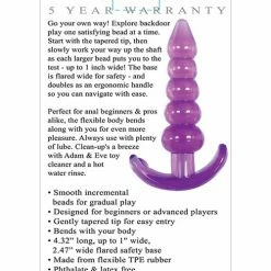 Adam & Eve Bumpy Delight Anal Plug - Purple Anal Toys