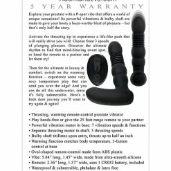 Adam & Eve Eve's Warming Trusting Prostate Probe - Black Anal Toys