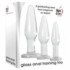 Anal Toys Adam & Eve Glass Anal Training Trio