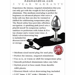 Anal Toys Adam & Eve Pink Gem Aluminum Anal Plug