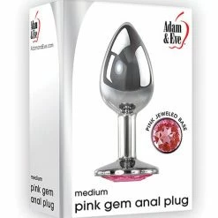 Anal Toys Adam & Eve Pink Gem Aluminum Anal Plug