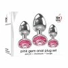Anal Toys Adam & Eve Pink Heart Gem Anal Plug Set