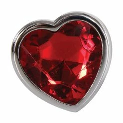 Adam & Eve Red Heart Gem Anal Plug