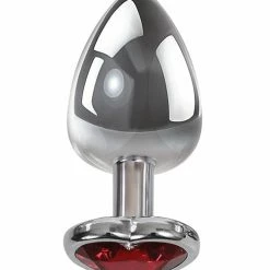 Adam & Eve Red Heart Gem Anal Plug