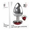 Adam & Eve Red Heart Gem Anal Plug