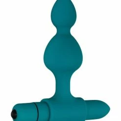 Anal Toys Adam & Eve Vibrating Anal Bumpy Bead Set - Teal