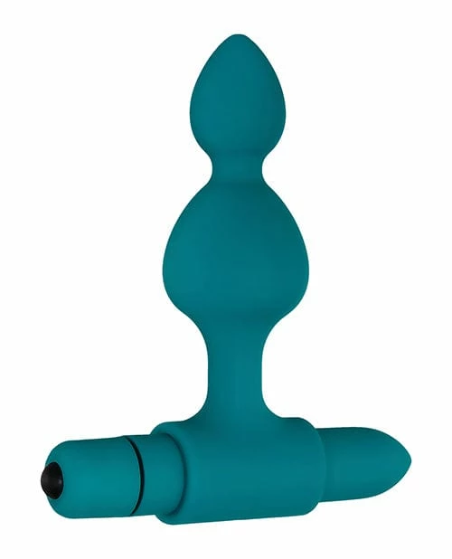 Anal Toys Adam & Eve Vibrating Anal Bumpy Bead Set - Teal