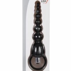 Anal Toys Adam & Eve Vibrating Silicone Anal Beads - Black