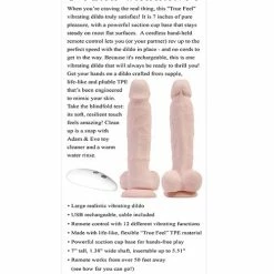 Adam & Eve Adam's True Feel Rechargeable Dildo - Flesh