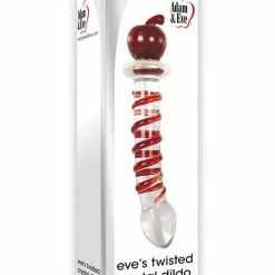 Adam & Eve Eve's Twisted Crystal Dildo - Red