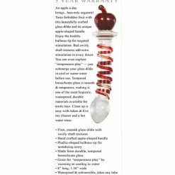 Adam & Eve Eve's Twisted Crystal Dildo - Red
