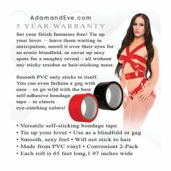 Adam & Eve Eve's Fetish Dreams Bondage Tape - 2 Pack Kink & BDSM