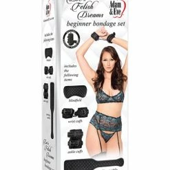 Kink & BDSM Adam & Eve's Fetish Dreams Beginner Bondage Set - Black