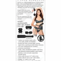 Kink & BDSM Adam & Eve's Fetish Dreams Beginner Bondage Set - Black