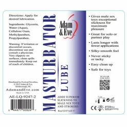Adam & Eve Masturbator Lube - 8 Oz. Lubes