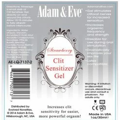 Sexual Enhancers For Couples Adam & Eve Clit Sensitizer - 1 Oz. Strawberry