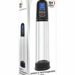 Adam & Eve Adam's Rechargeable Penis Pump - Black Penis Toys