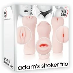 Penis Toys Adam & Eve Adam's Stroker Trio - Flesh