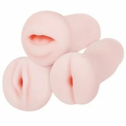 Penis Toys Adam & Eve Adam's Stroker Trio - Flesh