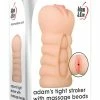 Adam & Eve Adam's Tight Stroker With Massage Beads - Ivory Penis Toys