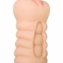 Adam & Eve Adam's Tight Stroker With Massage Beads - Ivory Penis Toys