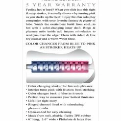 Penis Toys Adam & Eve Intensity Power Stroker - Clear-Blue