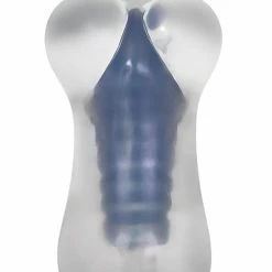 Penis Toys Adam & Eve Intensity Power Stroker - Clear-Blue