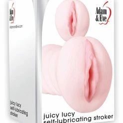 Penis Toys Adam & Eve Juicy Lucy Self Lubricating Stroker - White