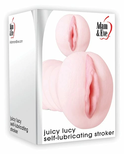 Penis Toys Adam & Eve Juicy Lucy Self Lubricating Stroker - White