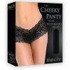 Vibrators Adam & Eve Cheeky Panty With Rechargeable Bullet - Black