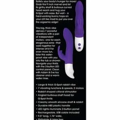 Vibrators Adam & Eve Eve's Big Love Rabbit - Purple