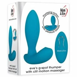 Adam & Eve Eve's G Spot Thumper With Clit Motion Massager - Teal