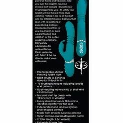 Adam & Eve Eve's Rechargeable Thrusting Rabbit - Green