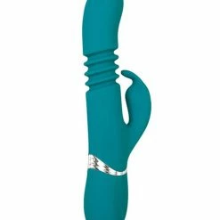 Adam & Eve Eve's Rechargeable Thrusting Rabbit - Green