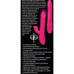 Adam & Eve Eve's Rotating Rabbit Flicker Dual Stim - Pink