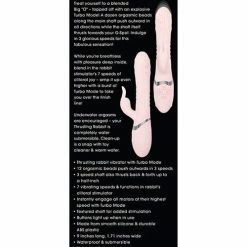 Adam & Eve Eve's Thrusting Rabbit With Orgasmic Beads - Pink Vibrators