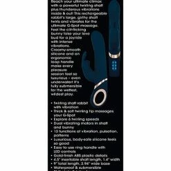 Vibrators Adam & Eve Eve's Twirling Rabbit Vibrator - Blue