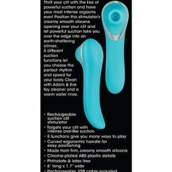 Adam & Eve French Kiss Her Clit Stimulator - Teal Vibrators