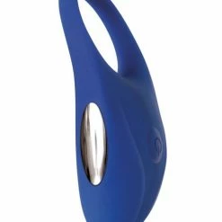 Adam & Eve Rechargeable Couples Penis Ring - Blue
