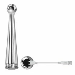Adam & Eve Tease Me Rechargeable Metal Vibrator - Chrome