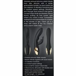 Vibrators Adam & Eve The Midnight Rabbit - Black