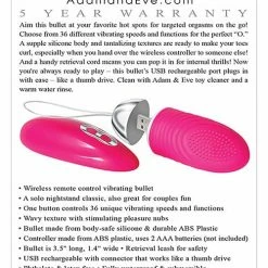 Adam & Eve Turn Me On Love Bullet - Pink